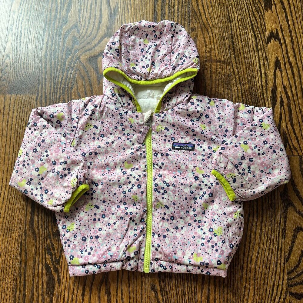 Patagonia Floral Reversible Down Sweater Hoody (2T)